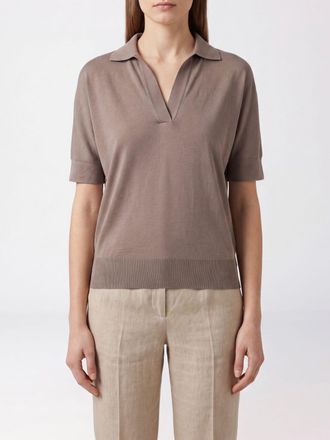 Herno Polo in maglia di lyocell con vestibilit&agrave; slim e colletto francese