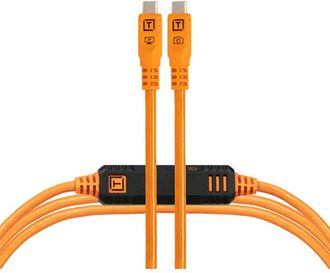 OEM Tether Tools Tetherpro Optima - Transferencia De Datos Exclusiva Usb De 10g, Cable Recto A Recto De 4,6 M, Color Naranja