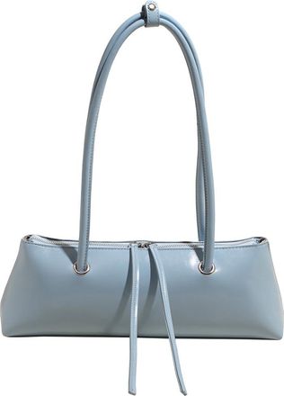 Generic Women Leather Shoulder Bag Solid Color Purses with Inner Pocket Elegant Top Handle for Daily Use