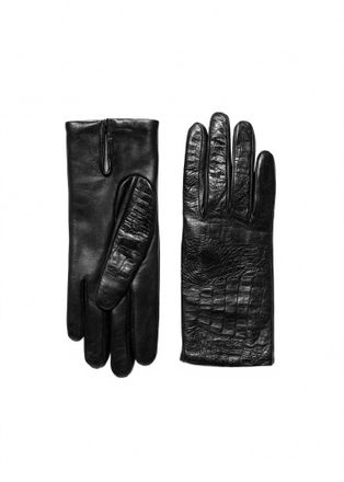 Carolina Amato Womens Corbino Corto Glove In Black