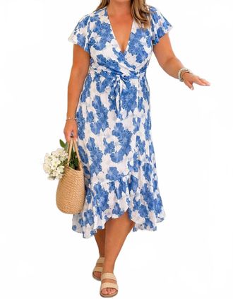 Pinch Design The Harbor Wrap Dress In Royal Blue