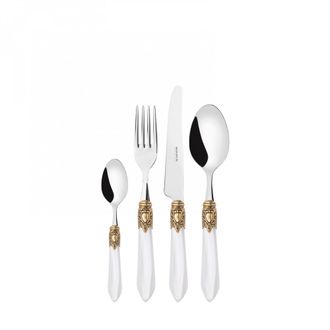 Bugatti Caderas De 24 Piezas Colocadas En Estuche De Madera Blanca Blanca Nativa Oxford Ghiera Dorata Bugatti