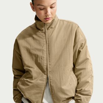Nike Womens Caitlin Standard Issue Womens Dri-FIT Game Woven Synthetic-Fill Basketball Jacket in Brown | IZ1235-297
