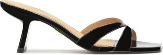 Kazar Gelakte muiltjes met originele hak - Dames - Muiltjes - Zwart - 36 EU - Leer - Schoenen