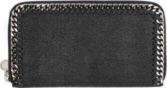 Stella McCartney Stella McCartney Womens Black Zip Around Falabella Wallet - One Size