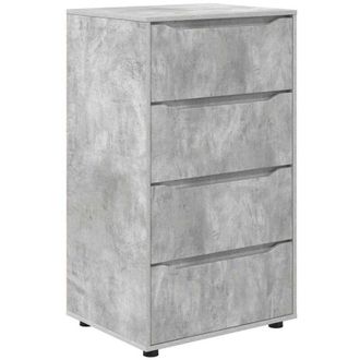 vidaXL Armarios De Almacenamiento 2 Pcs Gris Concreto 60 X 48 X 105 Cm Vidaxl