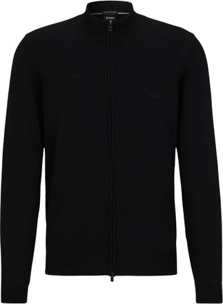 HUGO BOSS Heren, Truien, Zwart, Maat: 2XL Wol