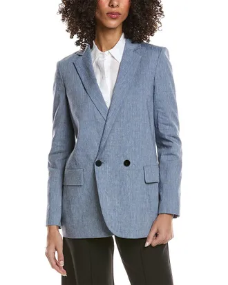 Theory Boyfriend Linen-Blend Jacket