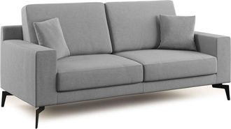 Divani.Store Prestige Sof&aacute; Moderno En Microfibra Desmontable 186 Cm Gris