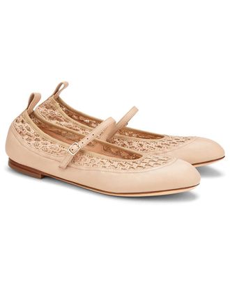 AGL Agl Milly Plots Leather Ballet Flat