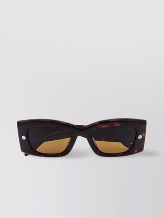 Alexander McQueen acetate rectangular sunglasses