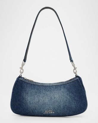 Marc Jacobs The Faded Denim Charm Shoulder Bag