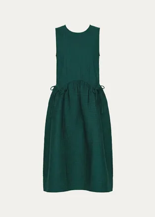 Sea New York Roni Drawcord Sleeveless Midi Dress