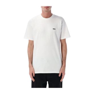 Obey T-Shirts, male, White, Size: XL Always Watching Tee