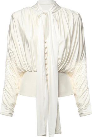 Self Portrait Dames, Blouses & Shirts, Beige, Maat: XS