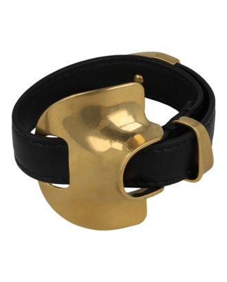 Ferragamo Sculptural Accent Leather Bracelet