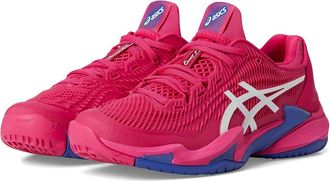 Asics Court FF 3 Womens Shoes Bright Rose/White : 6.5 B - Medium, Synthetic/Textile