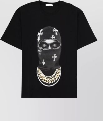 Ih Nom Uh Nit mask crosses crew neck graphic t-shirt
