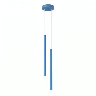 Sollux Lighting L&aacute;mpara colgantes azul claro acero alt. 118 cm