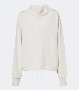 Varley Betsy draped jersey sweatshirt