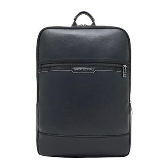 A|X Armani Exchange Backpacks, male, Black, ONE SIZE, Mens Square Backpack with Logo