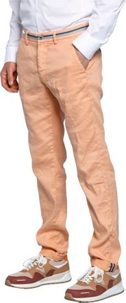 Mason's Slim Fit Linnenmix Chinos - Heren - Chinos - Oranje - S - Linnen - Broeken
