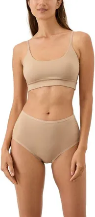 Pact Everyday Strappy Scoop Bralette Made With Organic Cotton in Sesame at Nordstrom, Size Xx-Large