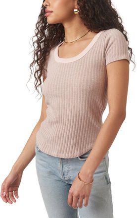 Project Social T Julie Scoop Neck Sweater Rib T-Shirt