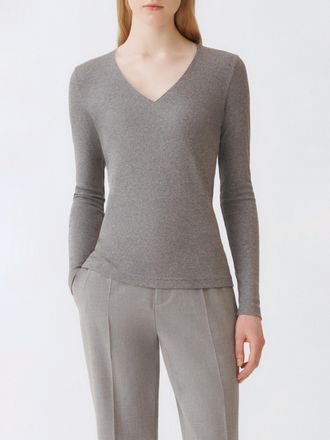 Fabiana Filippi Maglia a v basic in cotone Fabiana Filippi