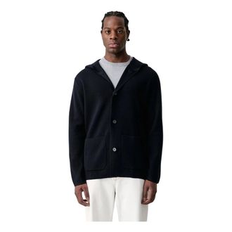 A|X Armani Exchange Cardigan in misto lana - - Knitwear - Uomo - Blu - M