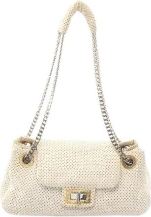 Chanel Pre-owned Borsa a Spalla in Pelle 2.55 - - Pre-owned - Donna - Beige - ONE SIZE