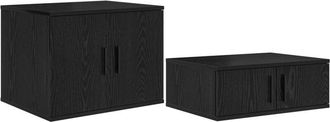 vidaXL Vidaxl - Storage Cabinet Black oak 108 x 41 x 40 cm Engineered wood
