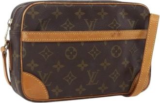 Louis Vuitton Pre-owned Canvas Cross Body Tas - Dames - Vintage Schoudertas - Bruin - ONE Size - Vintage