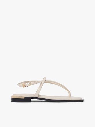 Tommy Hilfiger Sandalias de piel con monograma TH