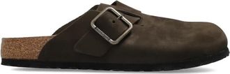 Birkenstock Boston Wire Buckle - Heren - Slip ons - Bruin - 44 EU - Leer - Schoenen