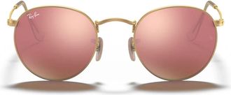 Ray-Ban Sunglasses Rb3447 112/Z2 Round Metal Gold/Brown Unisex