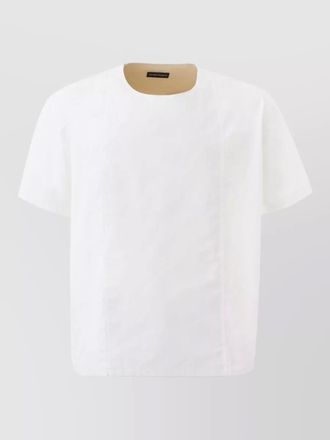 Emporio Armani cotton crew neck short sleeve t shirt