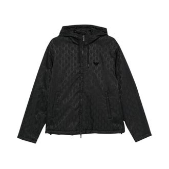 Emporio Armani Giacca Blouson in Nylon - - Jackets - Uomo - Nero - 4XL