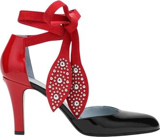 Valentino Garavani Decollete Basso Foliefoliage - Dames - Pumps - Veelkleurig - 39 1/2 EU - Leer - Schoenen