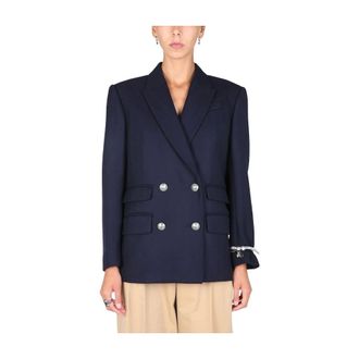 Alexander McQueen Dames, Jassen, Blauw, Maat: S