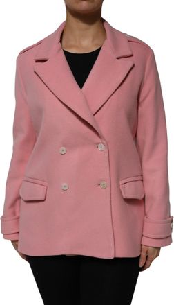 Pink Memories MEMORIES Wool Double Breasted Blazer Coat Womens Jacket (Pre-Owned)