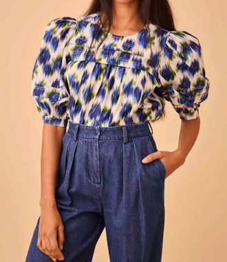 Hunter Bell Lydia Top In Ikat Rose