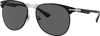 Persol Po1016S Zonnebril - unisex - Accessoires - Grijs - Maat: 55 MM
