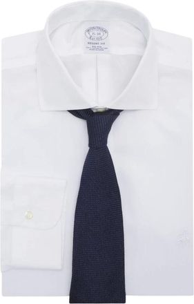 Brooks Brothers Regular Fit Non-Iron Spread Collar Dress Shirt - Heren - Overhemden - Wit - Maat: 3XL Katoen