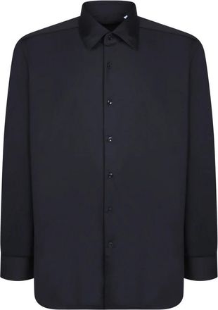 Dell'Oglio Casual Shirts - Heren - Casual Overhemden - Zwart - 2XL - Overhemden