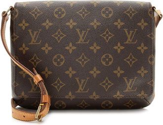 Louis Vuitton Brown Monogram Canvas Musette Tango (Authentic Pre-Loved)