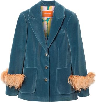 La DoubleJ Keaton Jas - Dames - Blazers - Blauw - XS - Katoen - Jassen