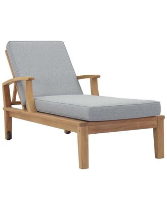 ModWay Discontinued Modway Marina Teak Outdoor Patio Single Chaise