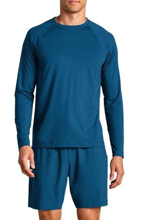 Rhone Reign Long Sleeve T-Shirt in Cape Blue at Nordstrom, Size X-Large