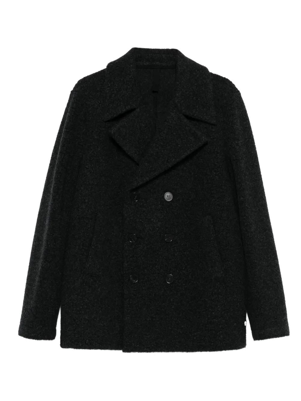 ジャケット・アウター HARRIS GREY WHARF PEACOAT EBONY LONDON